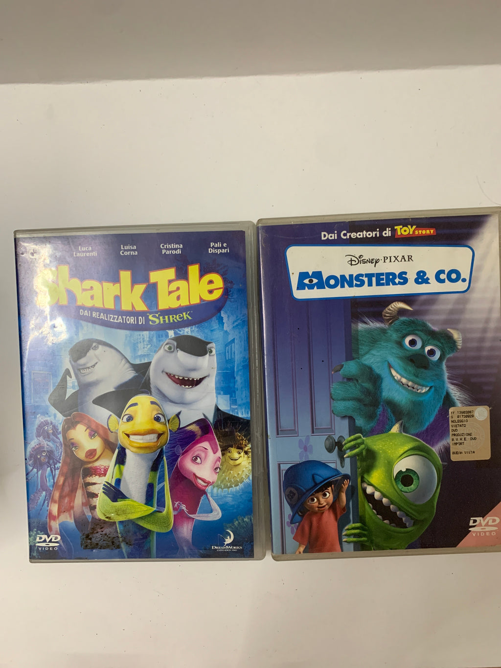 Lotto 2 DVD Film Animazione - Shark Tale e Monsters & Co.