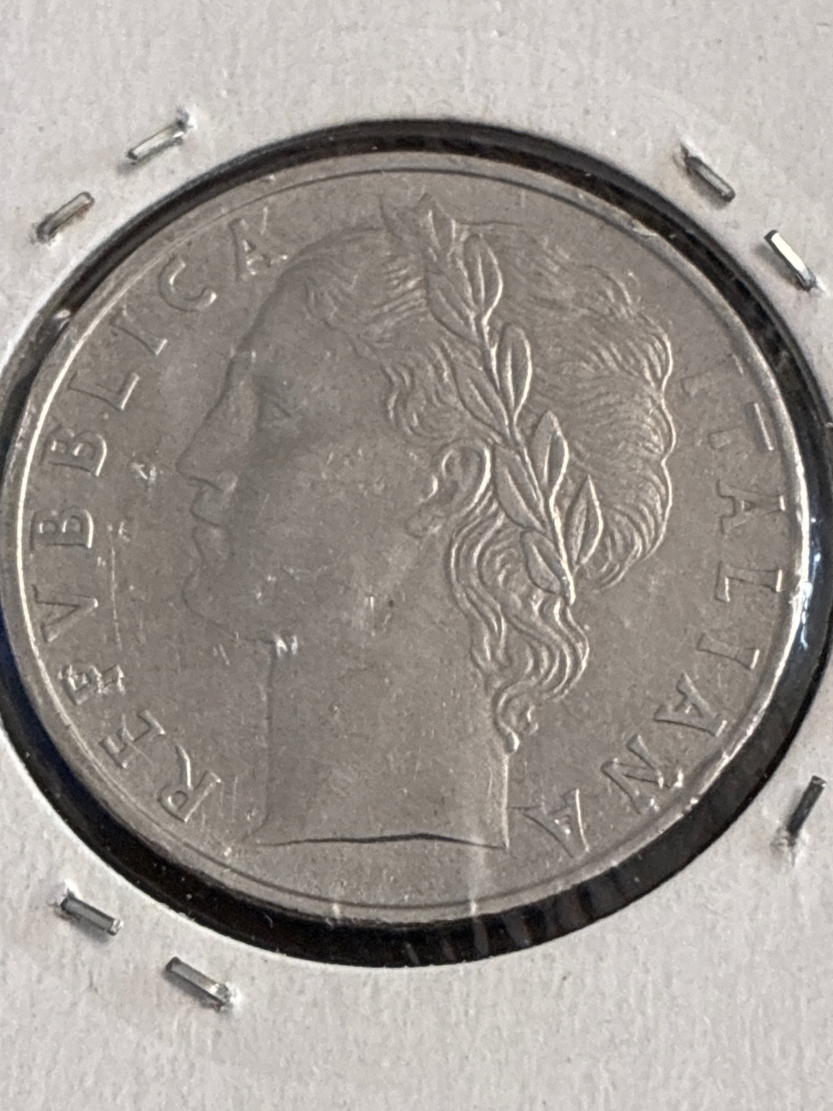100 LIRE 1965 MINERVA - ERRORE DI CONIAZIONE: SENZA FIRMA INCISORI