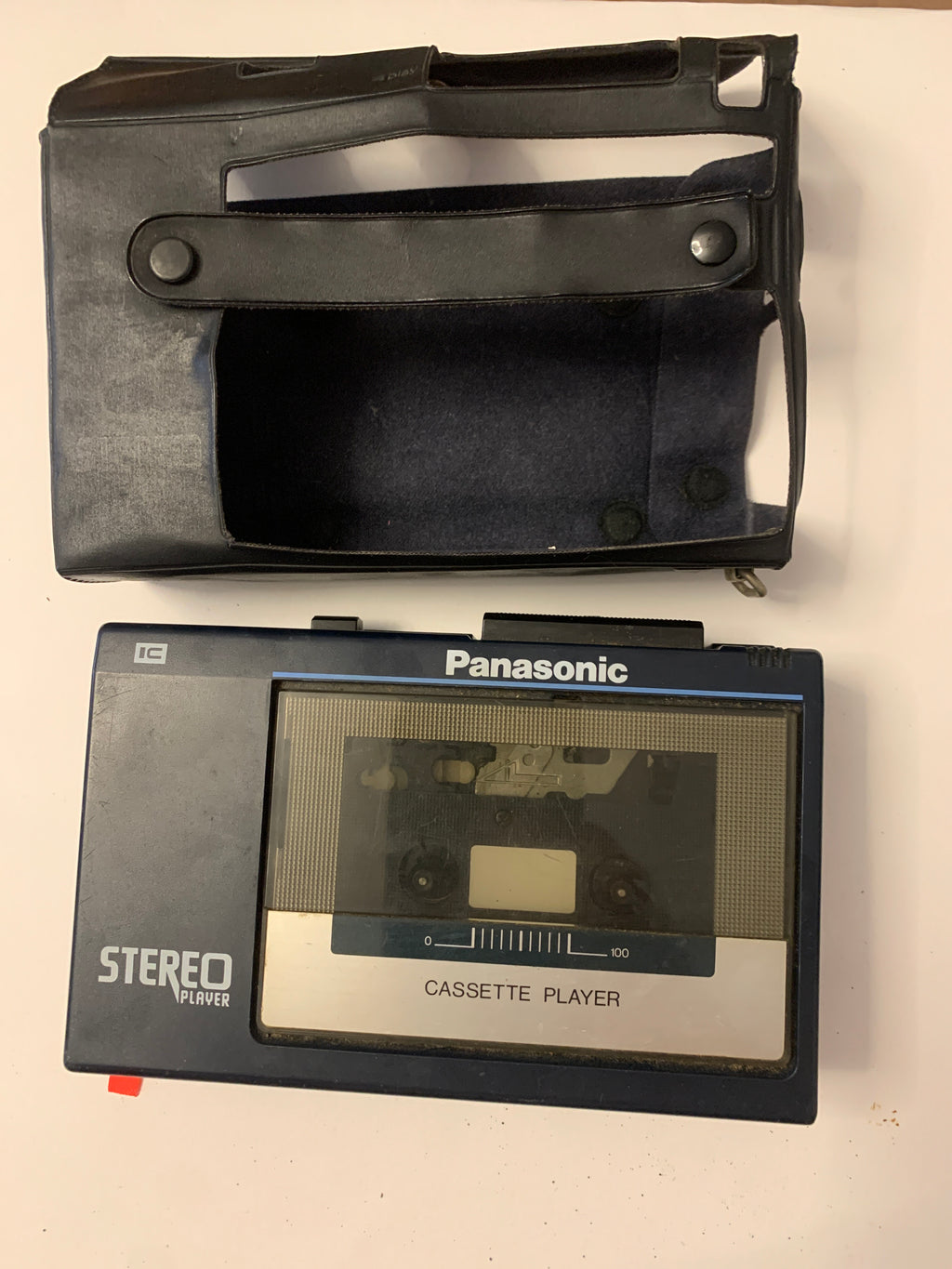 Lettore Cassette Portatile Vintage Panasonic RQ-J6 con Custodia