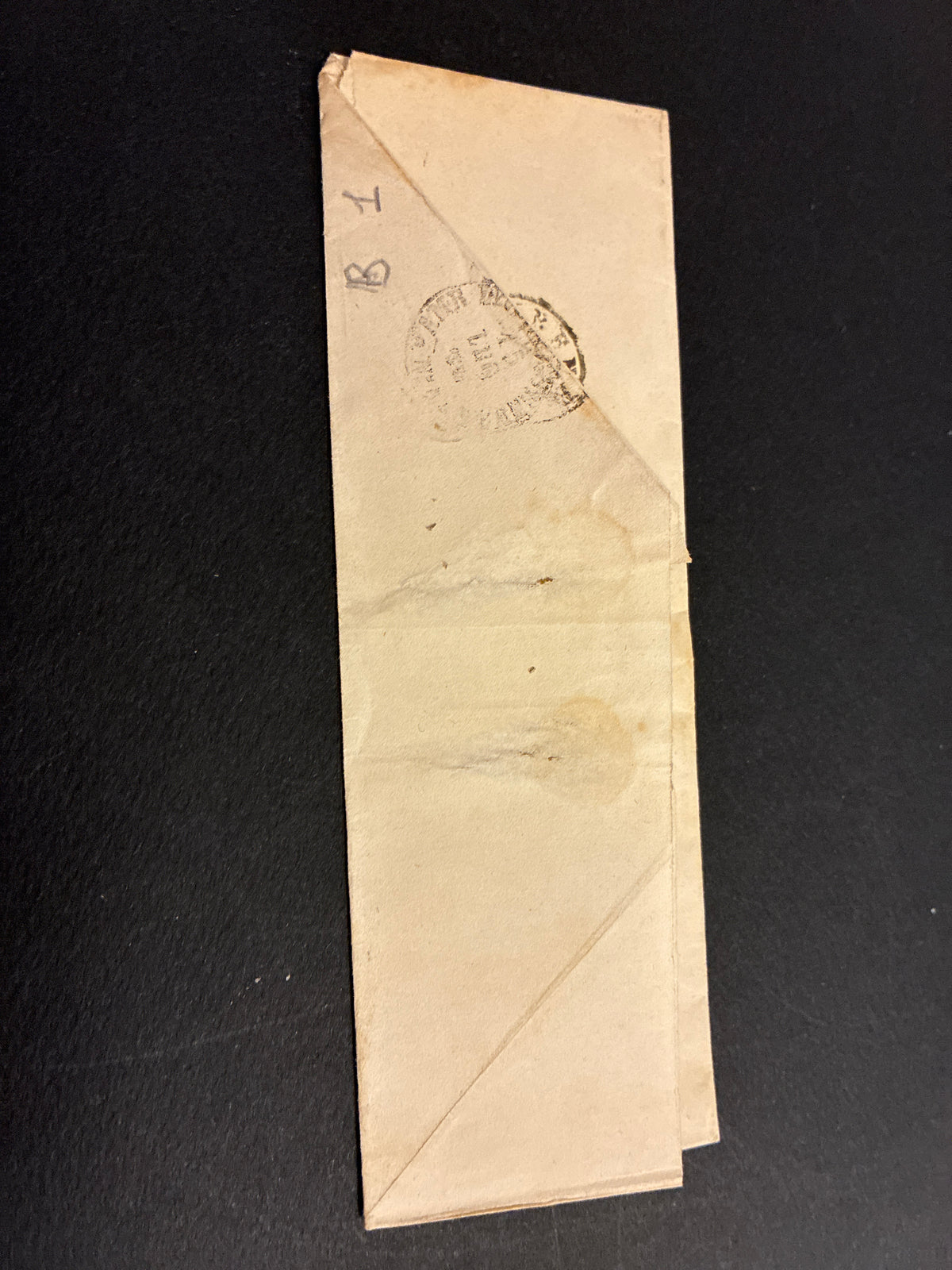 Busta 15/07/1864 Regno d'Italia 15 C. Litografico Matraire da S. Miniato a Firenze con Timbro Ambulante e Lineare Batini