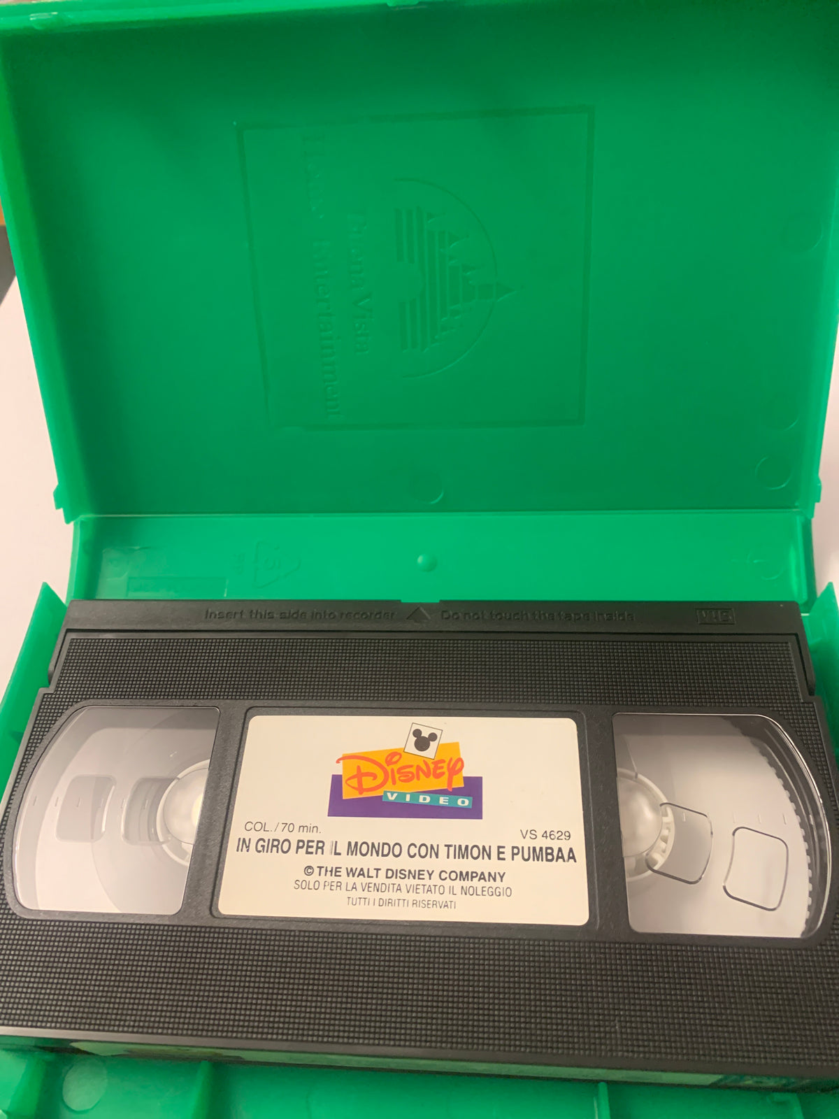 Lotto 2 VHS Disney - In giro per il mondo con Timon e Pumbaa + Cenerentola II
