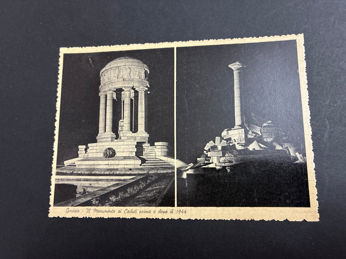 Raro Lotto 7 Cartoline Storiche GORIZIA + Custodia EPT Confine Jugoslavia 1947