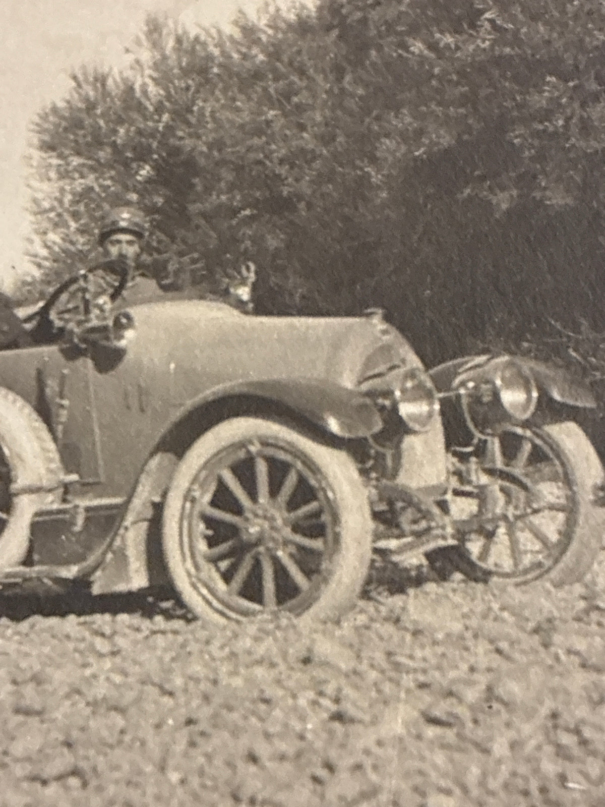 Foto Epoca Autovettura Militare Fiat 4 con il Duca d'Aosta Emanuele Filiberto al Fronte