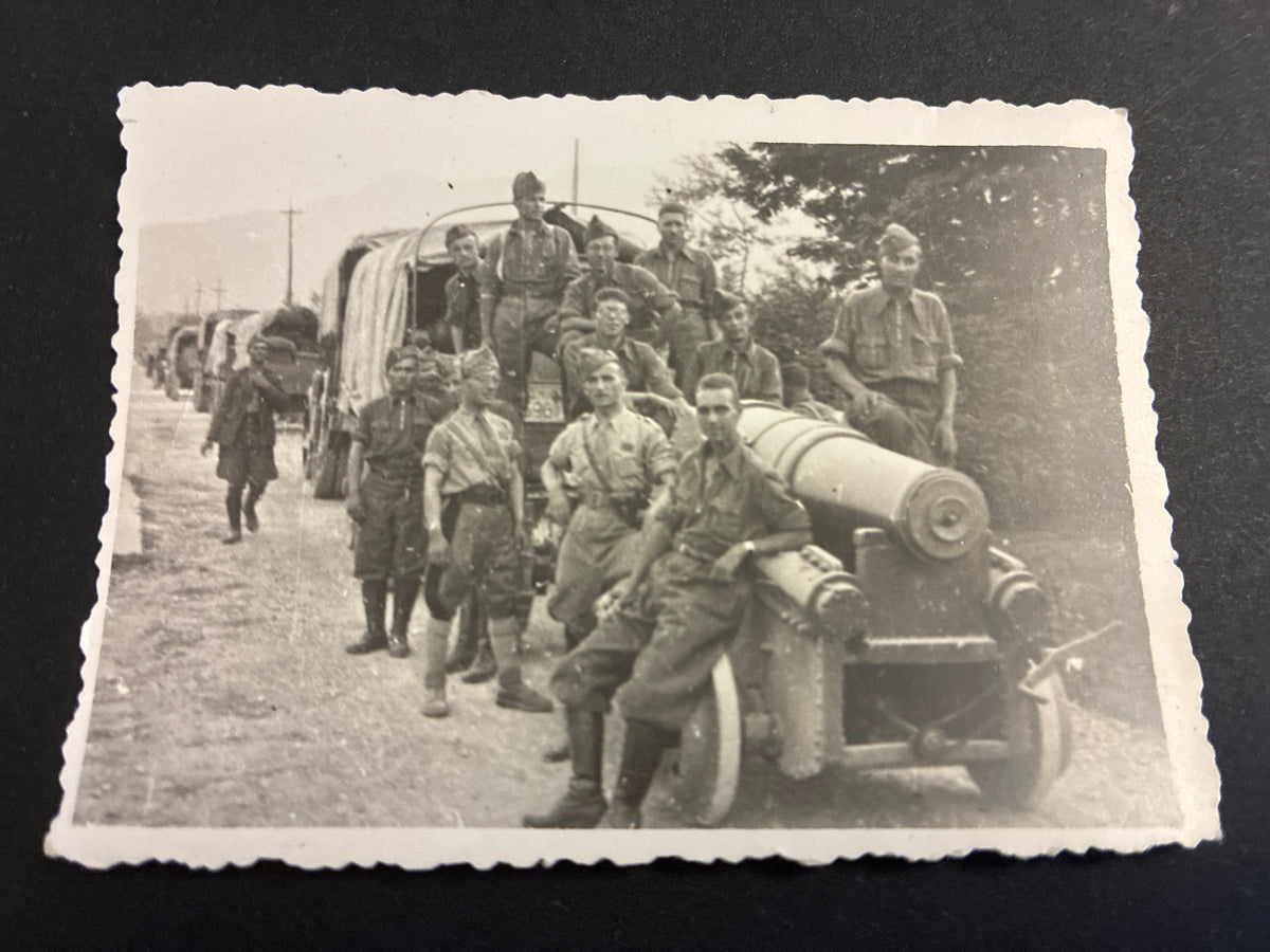 Foto Epoca WW2 Regio Esercito Italiano Artiglieria Obice 149 Motorizzato 9x7 cm