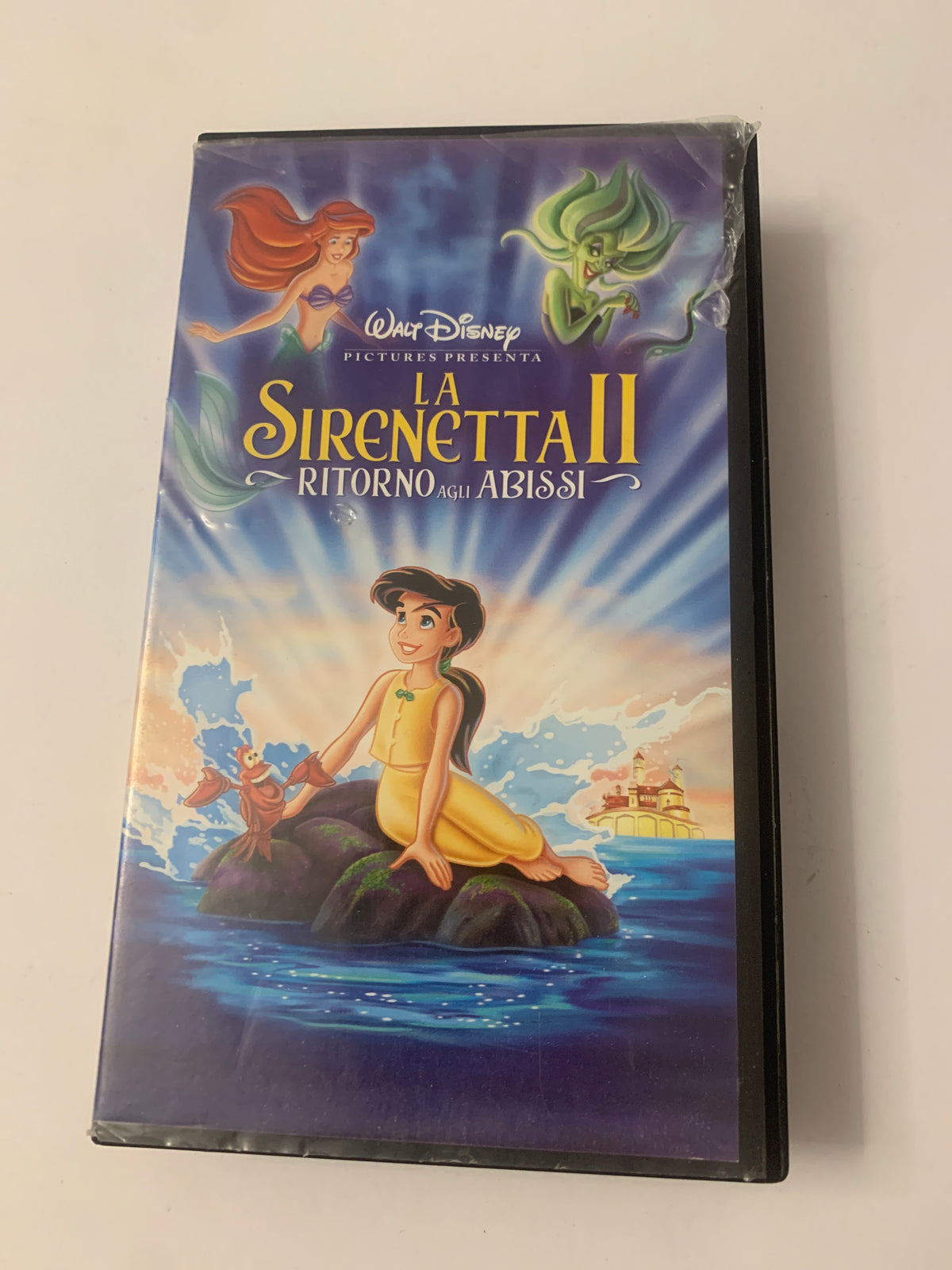 Lotto 2 VHS Disney La Sirenetta - Sequel "Ritorno agli Abissi" e Edizione Olografica "Le Principesse"