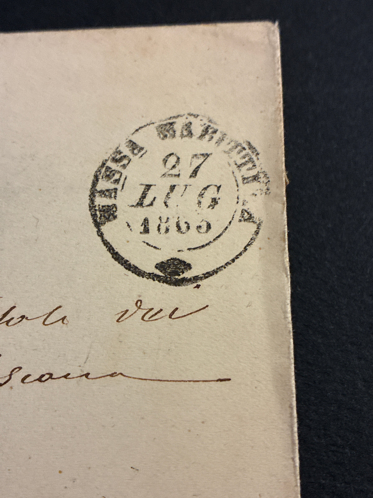 Regno d'Italia 1863 - Lettera da Massa Marittima a Firenze, 15c Litografico II Tipo (Sassone 13), Transito a Siena e Ambulante Ferroviario, Sigla Batini