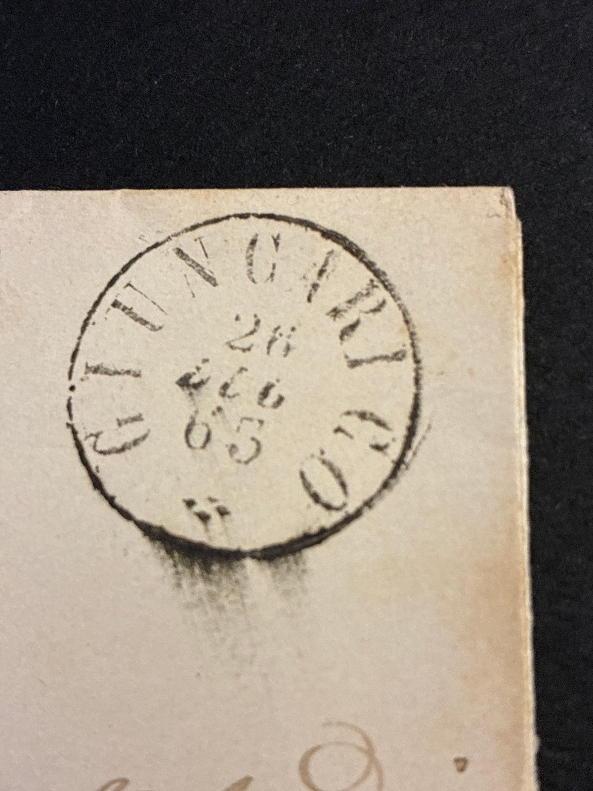 Lettera Storica 1863 da Giuncarico a Firenze Francobollo 15c II Tipo e Transito Livorno