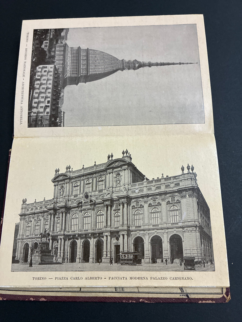 Libro d'epoca "Ricordo di Torino - 32 vedute" - Album fotografico souvenir a soffietto (circa anni 1910-1930)