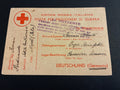 Cartolina CRI per Internati Militari Italiani da Napoli a Hannover (1944) – Respinta al Mittente con Timbro di Censura Tedesca