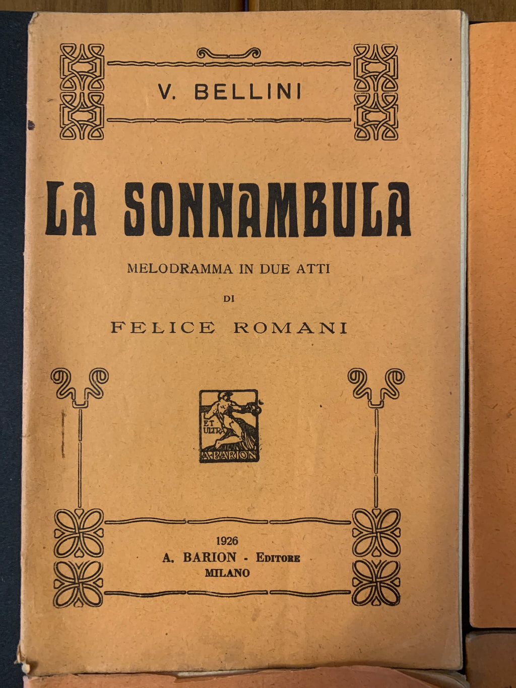 Lotto 4 Libretti d'Opera Lirica D'Epoca Anni '20-'30 Bellini Donizetti Ponchielli