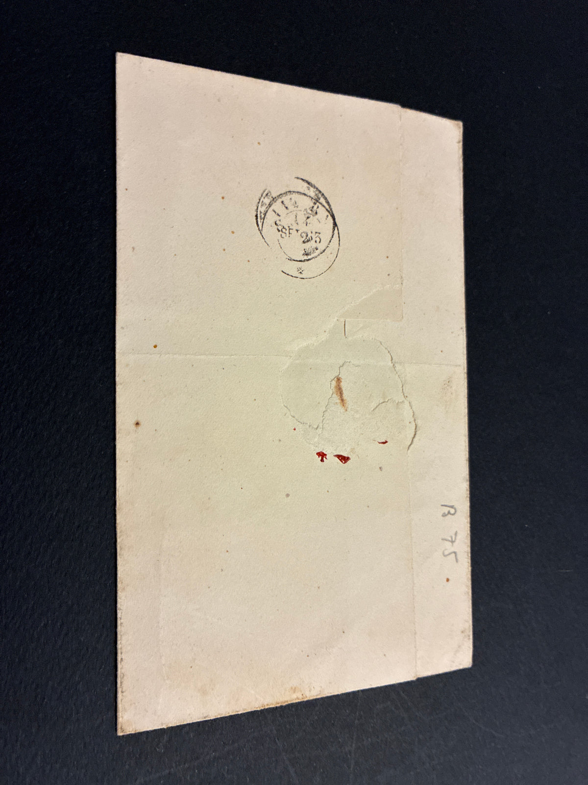 Busta 13/09/1863 Regno d'Italia 15 C. Litografico II Tipo da Massa Marittima a Firenze con Lineare Batini