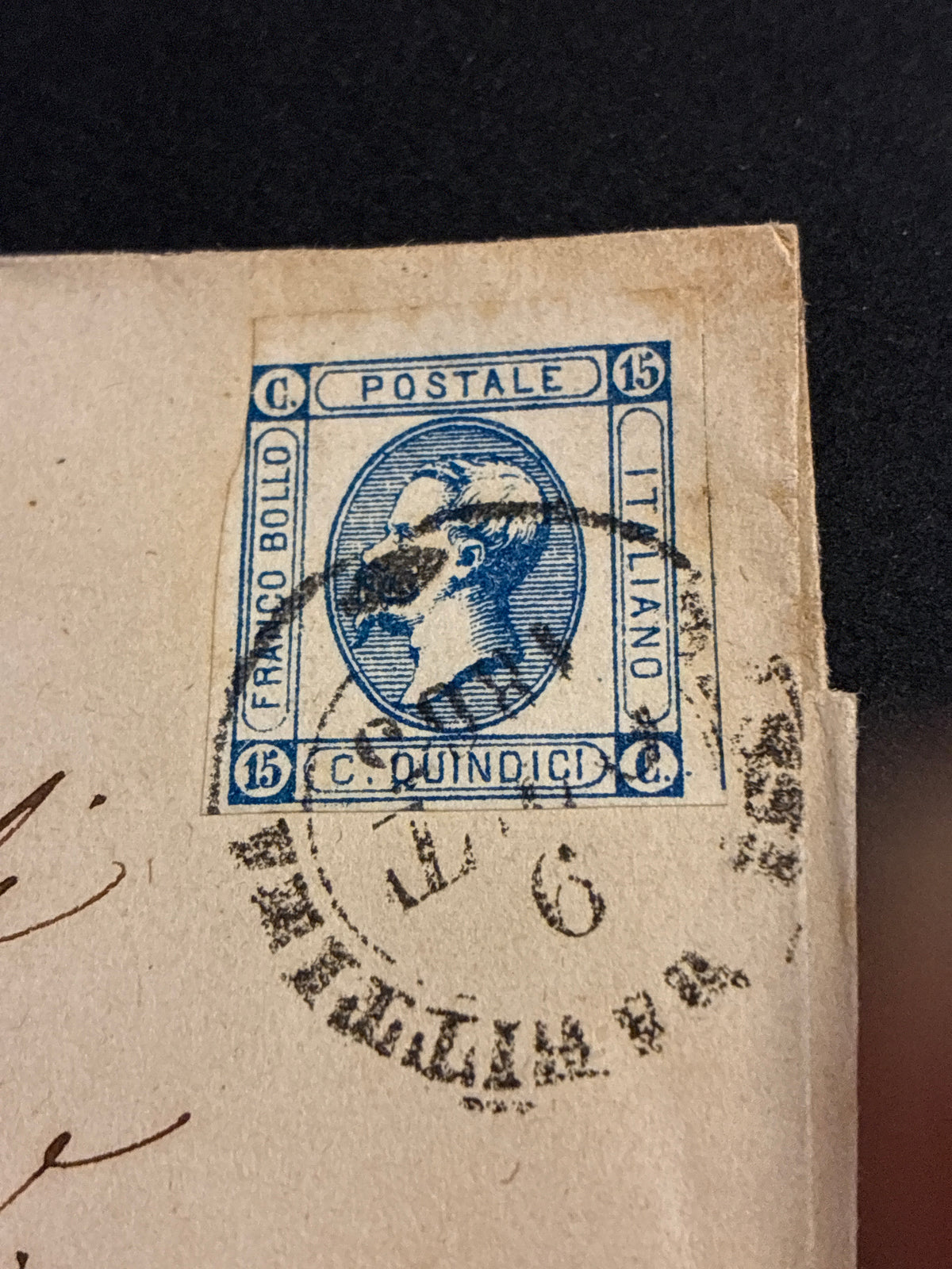 Lettera 1863 da Massa Marittima a Firenze Francobollo 15c II Tipo Ambulante Ferroviario e Ceralacca