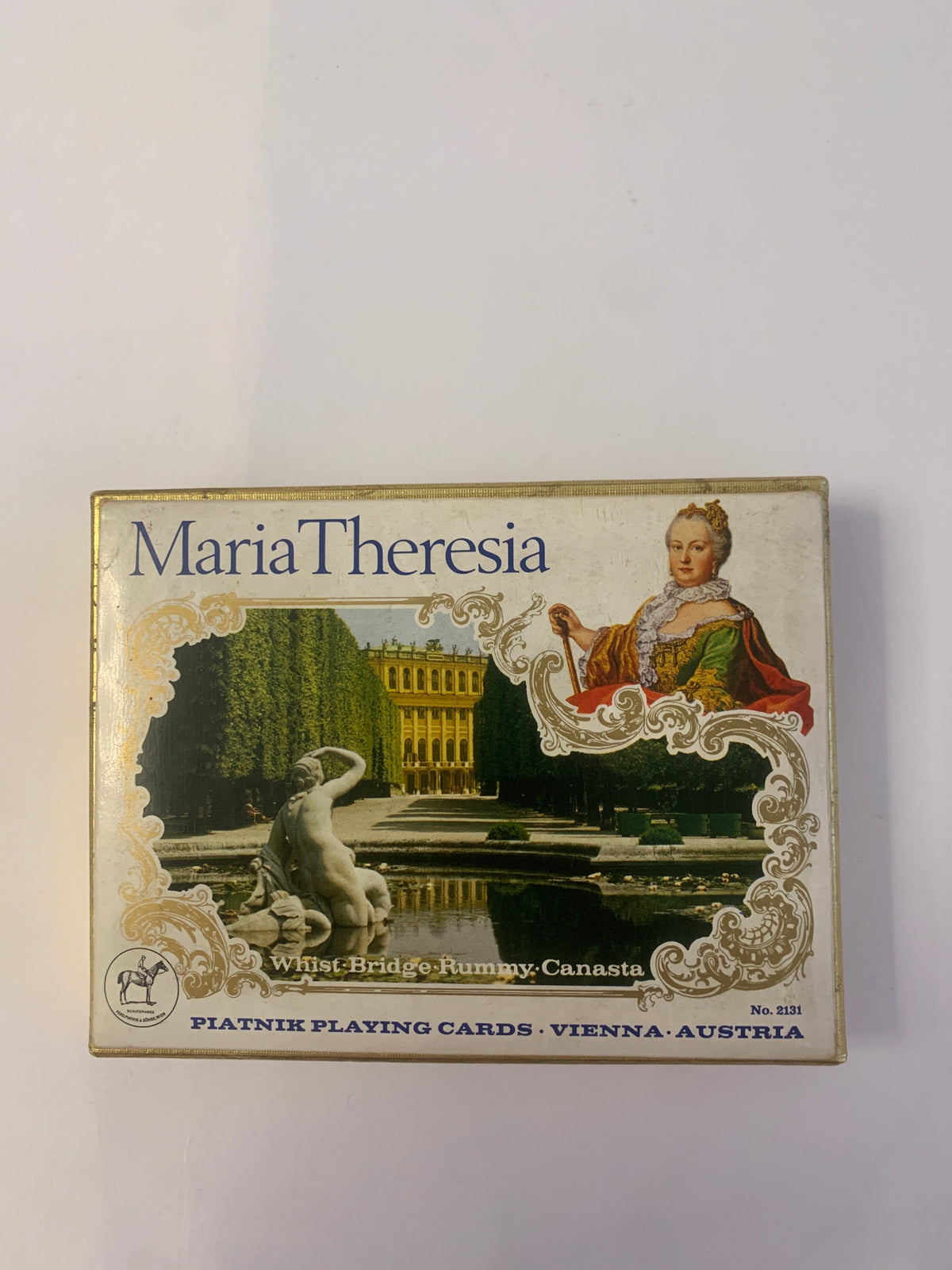 Carte da gioco vintage Piatnik – Set Maria Theresia & Rococo Bridge