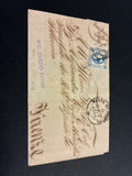 Busta 05/09/1863 Regno d'Italia 15 C. Litografico II Tipo da Massa Marittima a Firenze con Transito Livorno e Lineare Batini