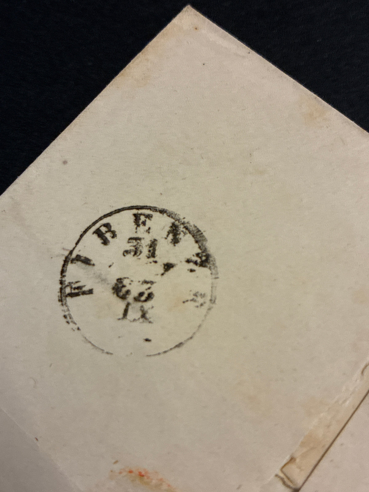 Lettera Storica 1863 da Pisa a Firenze Francobollo 15c II Tipo e Ambulante Ferroviario N.2