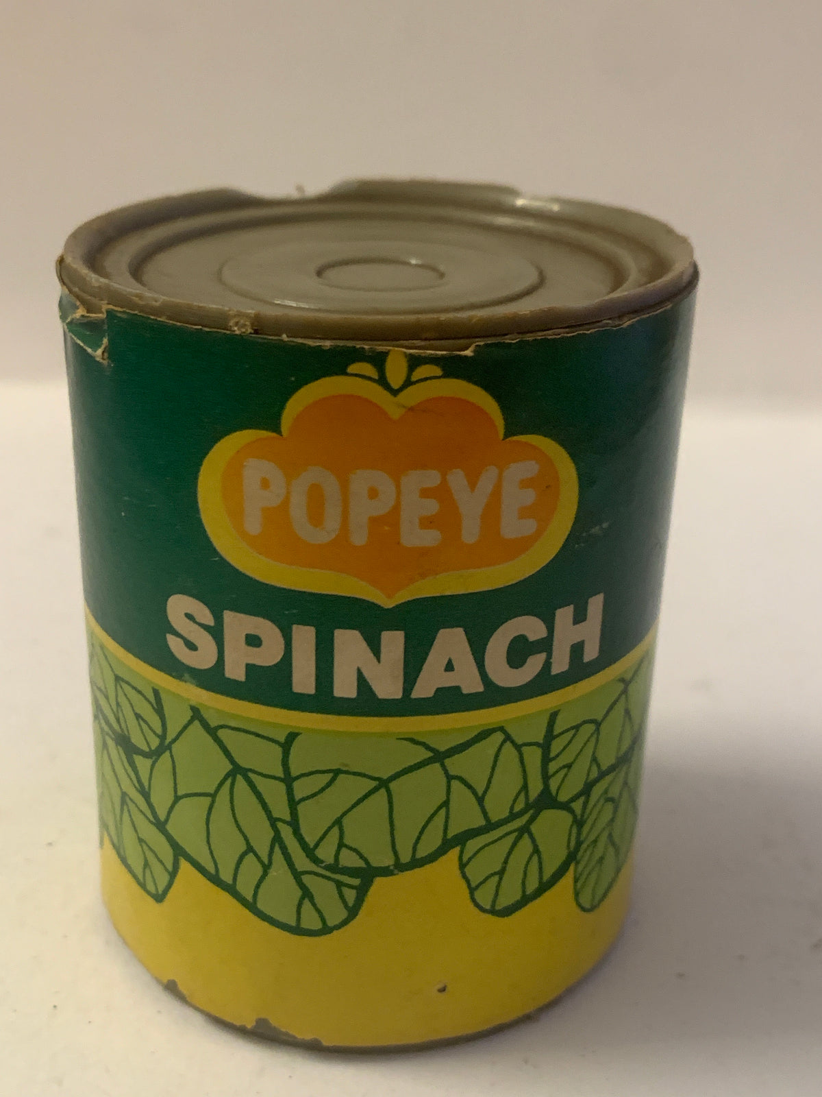 Barattolo Lattina Giocattolo Vintage Popeye Spinach Braccio di Ferro Anni '60/'70