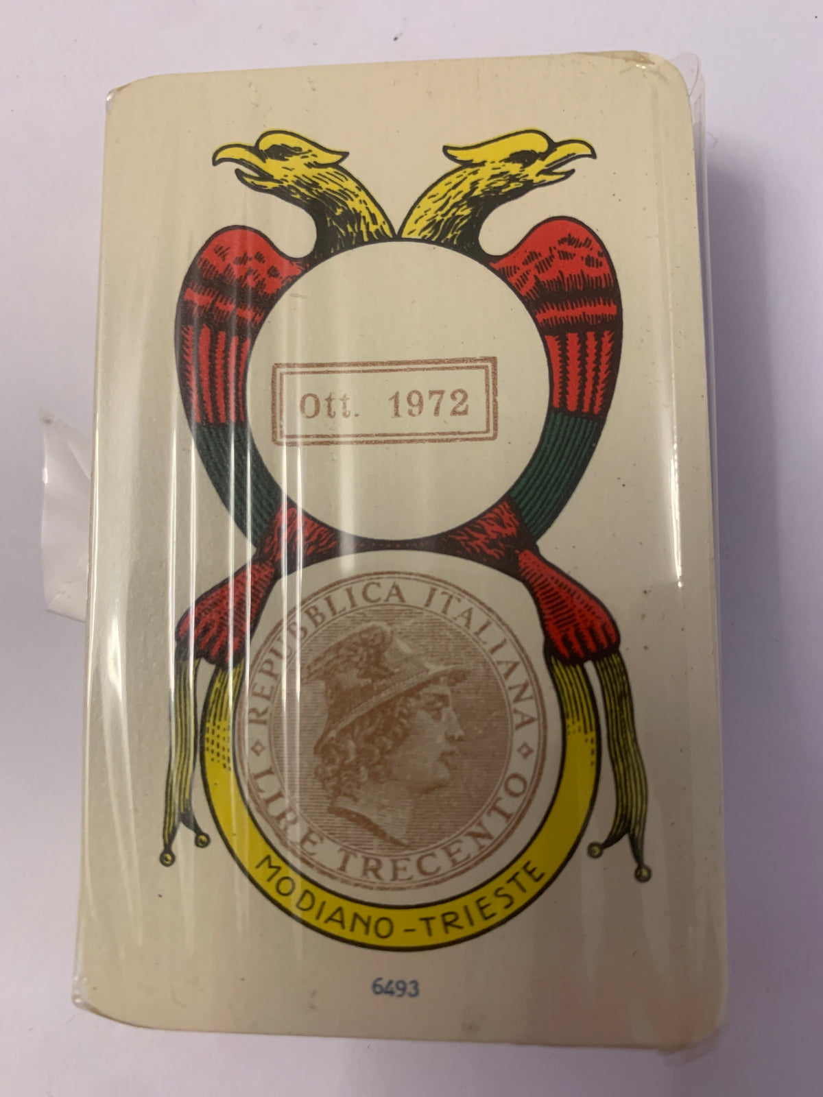 Mazzo di Carte da Gioco Vintage Modiano con Prezzo Stampato (L. 1.000)