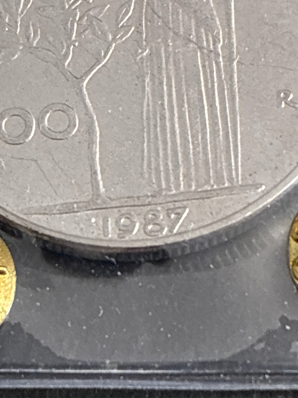 Moneta 100 Lire 1987 BB con errore di conio periziata Zilli