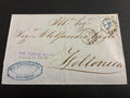 Rarissima. Lettera 1863 con 15 Centesimi Azzurro Primo Tipo "Matraire" in rarissimo uso nei primi giorni dall'Archivio e Collezione dell'Ing. Curzio Batini