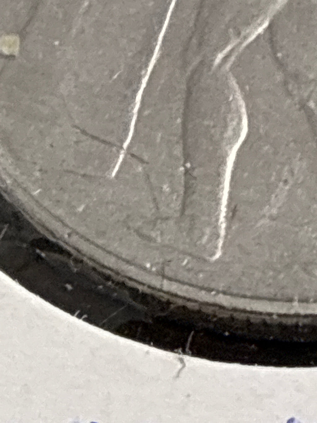 50 lire del 56 Vulcano con errore frattura di conio dall'incudine al bordo