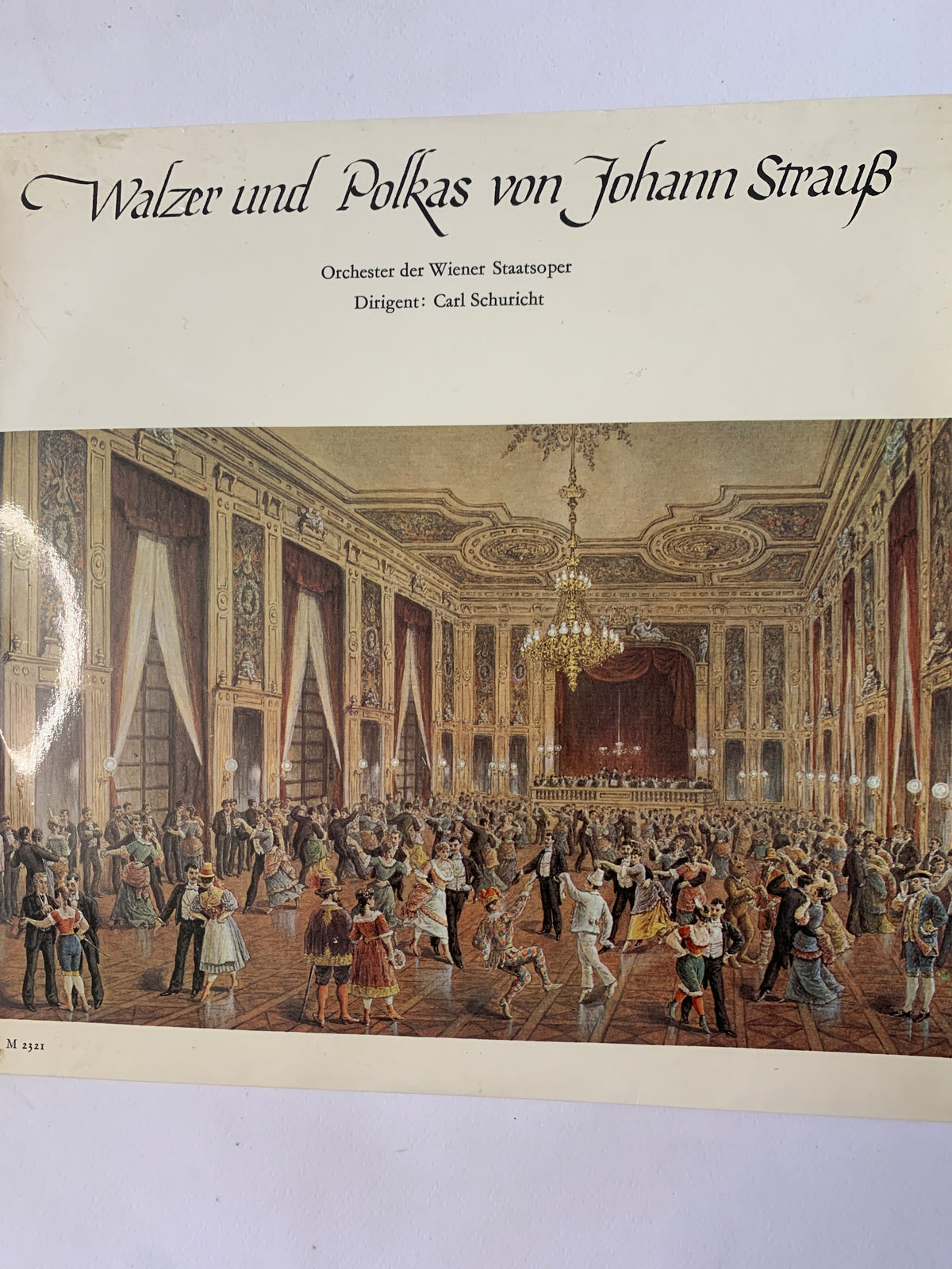 Walzer und Polkas von Johann Strauß (Orchester der Wiener Staatsoper, Dirigent: Carl Schuricht) – Vinile LP (Concert Hall, M 2321)