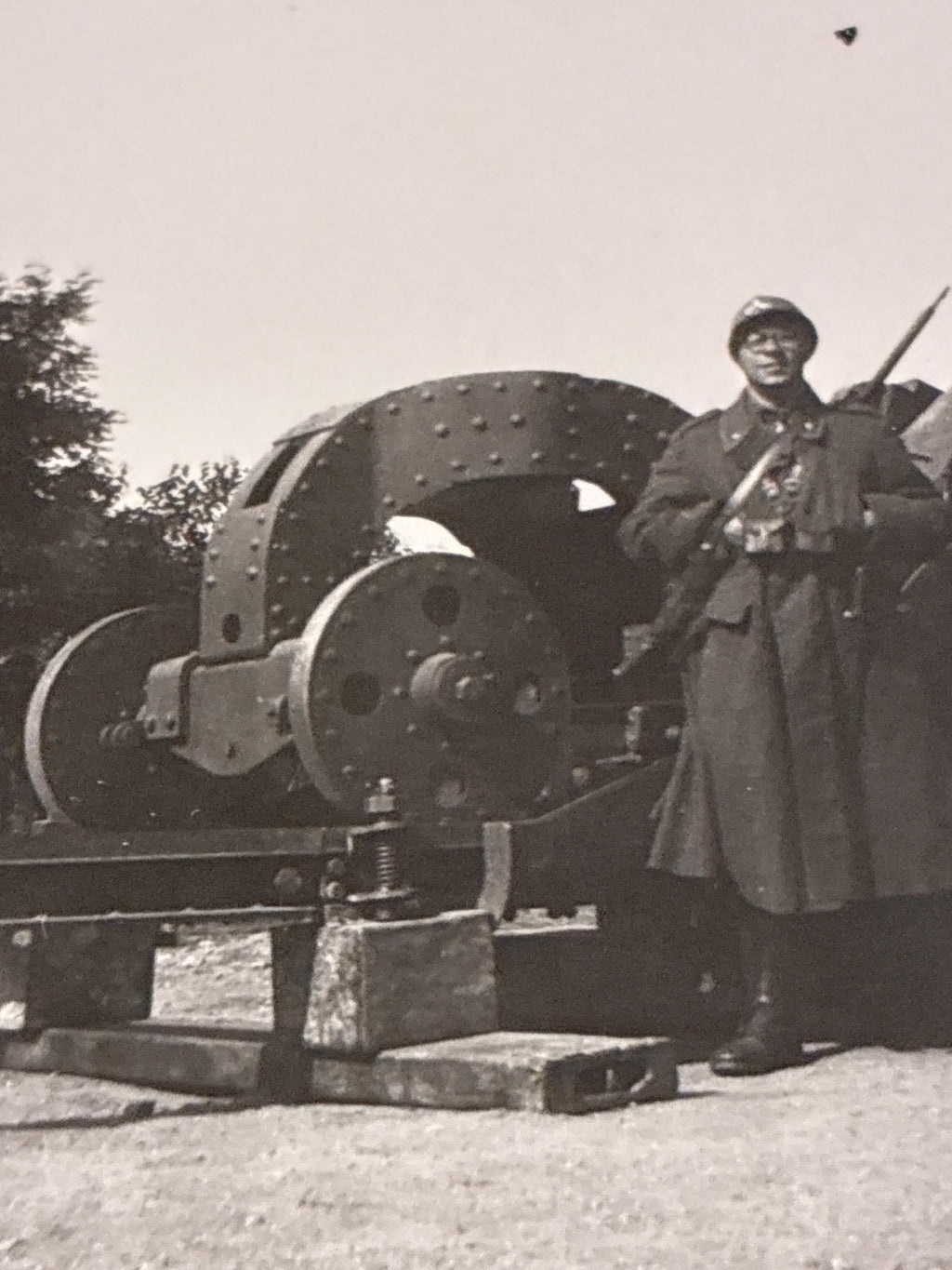 Artiglieria Regio Esercito Fotografia Epoca 1940 Carlo Dabalà in Divisa su Carta Agfa Lupex