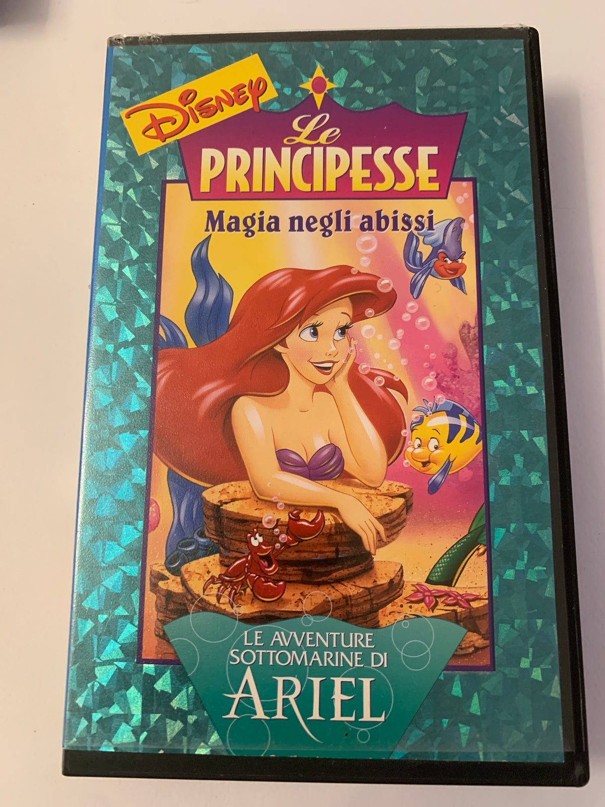 Lotto 2 VHS Disney Le Principesse - Il tesoro del Sultano (Jasmine) e Magia negli abissi (Ariel)