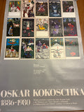 Manifesto mostra "Oskar Kokoschka 1886-1980" - Palazzo Venezia Roma 1981 Officina Grafica Venezia