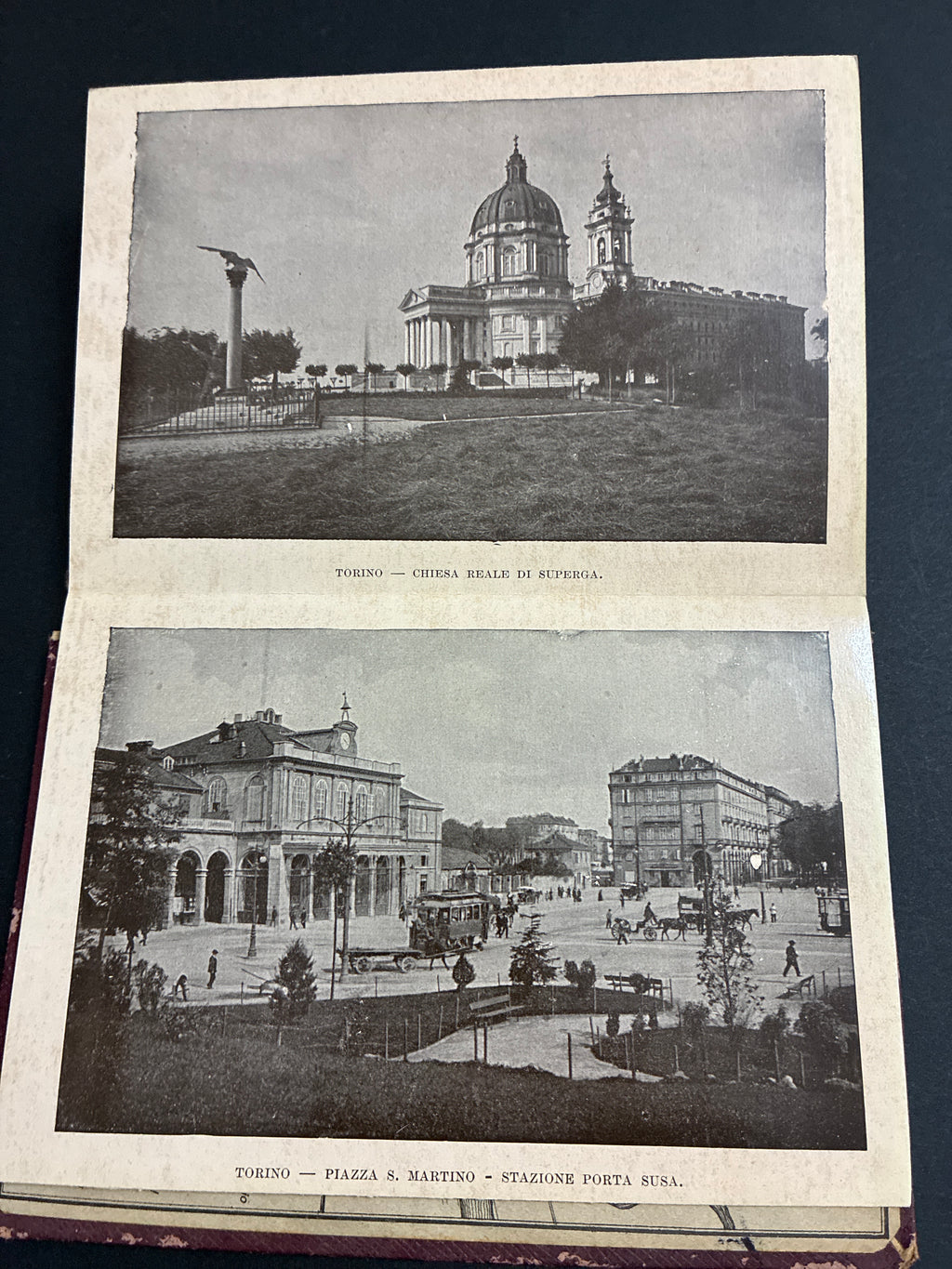 Libro d'epoca "Ricordo di Torino - 32 vedute" - Album fotografico souvenir a soffietto (circa anni 1910-1930)