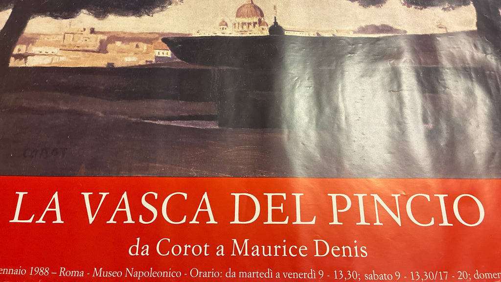 Manifesto Mostra "La Vasca del Pincio" - Corot - Comune di Roma