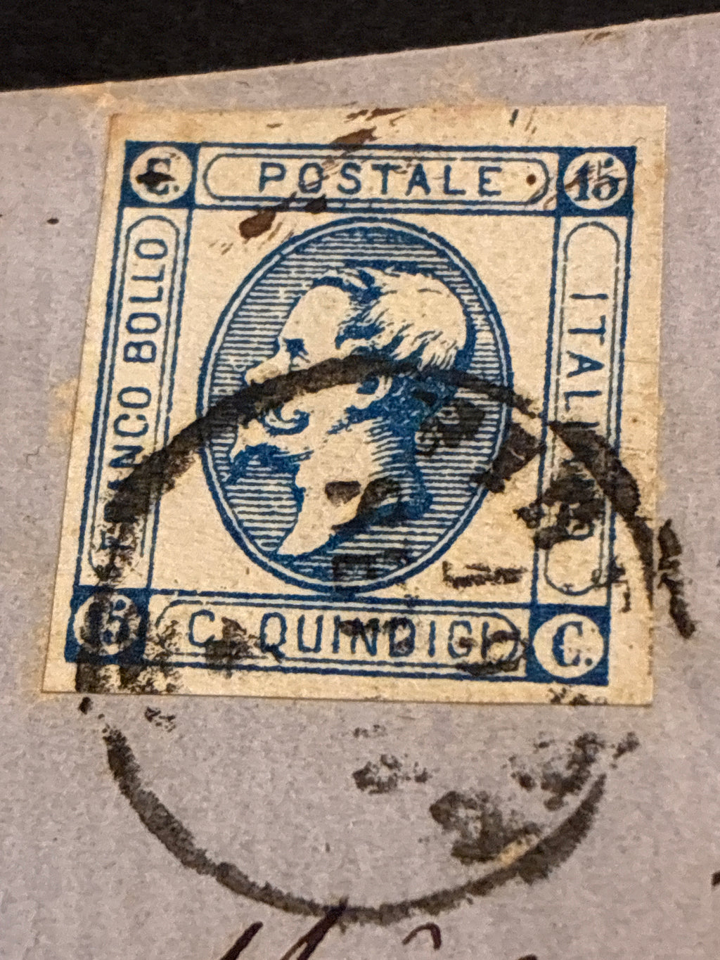 Lettera da Firenze a Massa Marittima (1865) con 15 centesimi Matraire Secondo Tipo della Collezione Curzio Batini