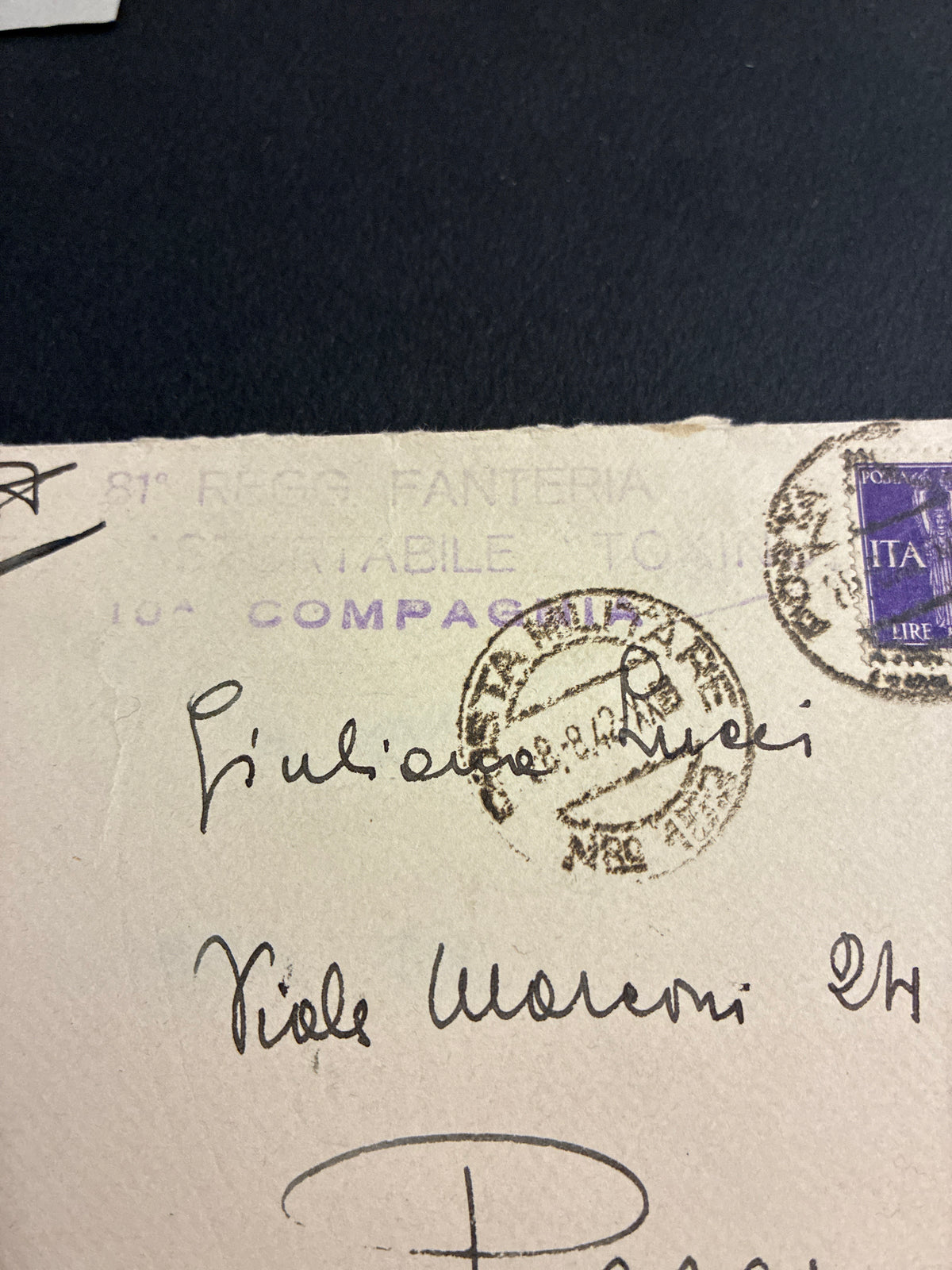 1942, Posta Militare 152: Rarissima Lettera dal Fronte Russo sul Fiume Don con Disegno della Troika e Affrancatura da 1 Lira Sovrastampata P.M.