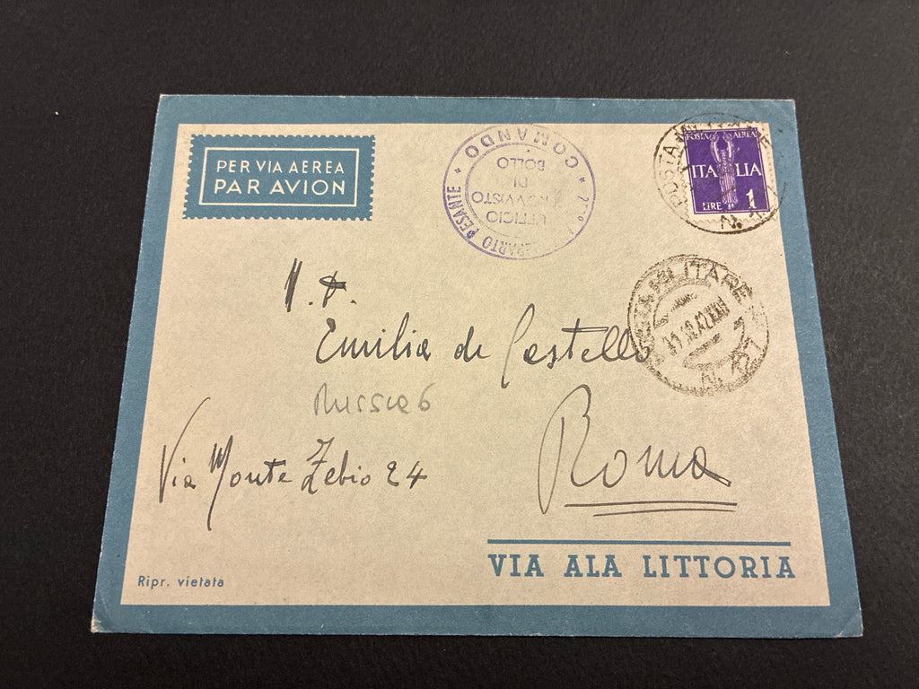 Posta militare dall'ARMIR: lettera del 30 ottobre 1942, tre settimane prima della grande controffensiva sovietica