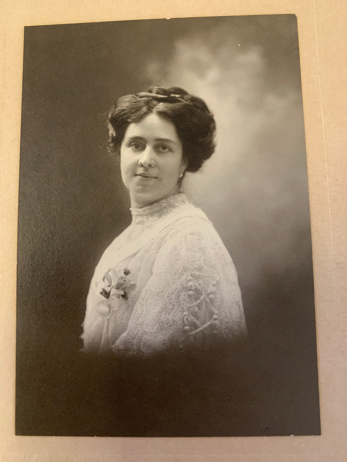 Lotto 2 Antiche Fotografie Ritratti Donna Studio Chandler Buenos Aires D'Epoca