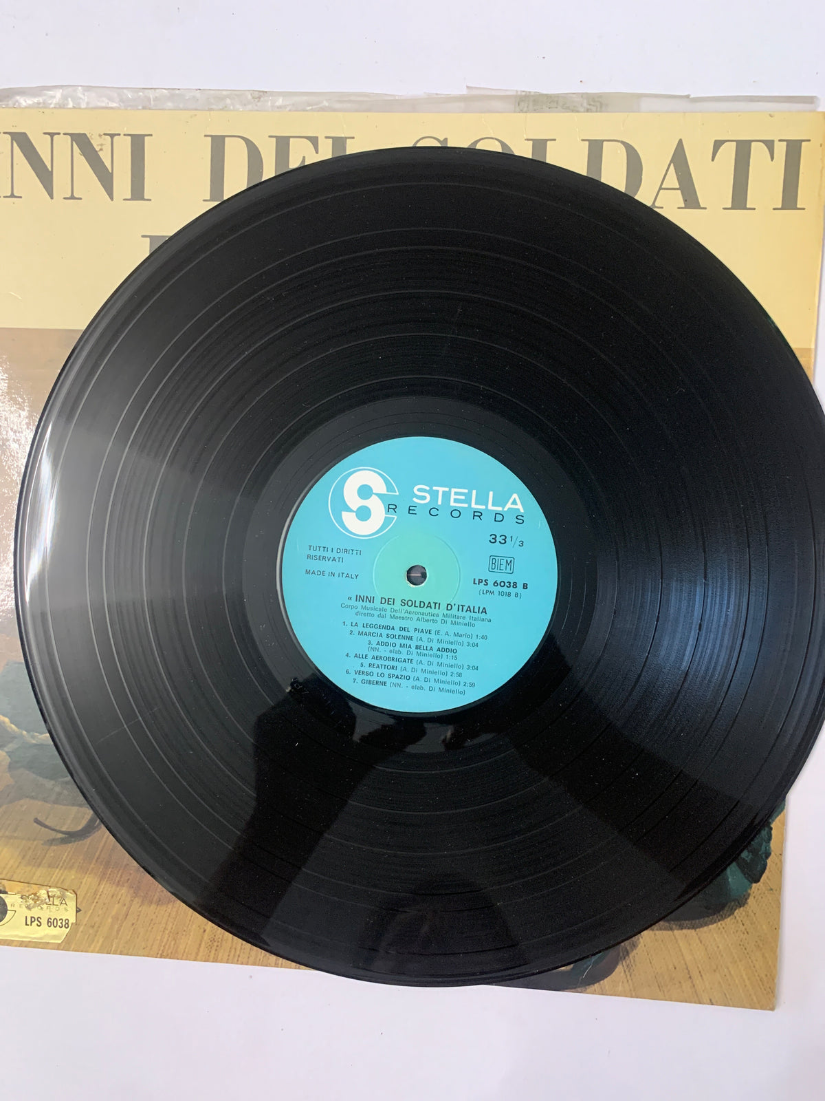 Inni Dei Soldati D'Italia – Corpo Musicale Dell'Aeronautica Militare Italiana, Alberto Di Miniello (LP, Stella Records LPS 6038)