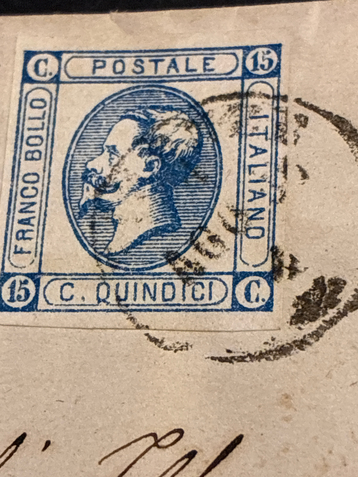 1863 - Lettera da Firenze a Livorno con timbro collezione Curzio Batini