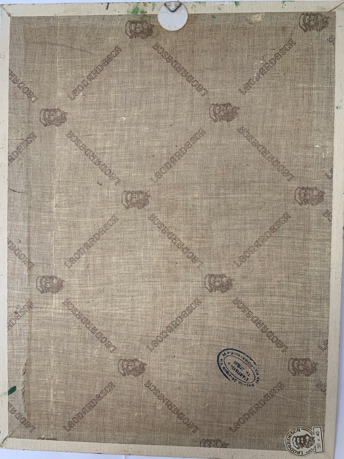 Dipinto ad Olio Vintage 30x40 - Ritratto di Donna - Tela Leonardesca Roma Via Margutta