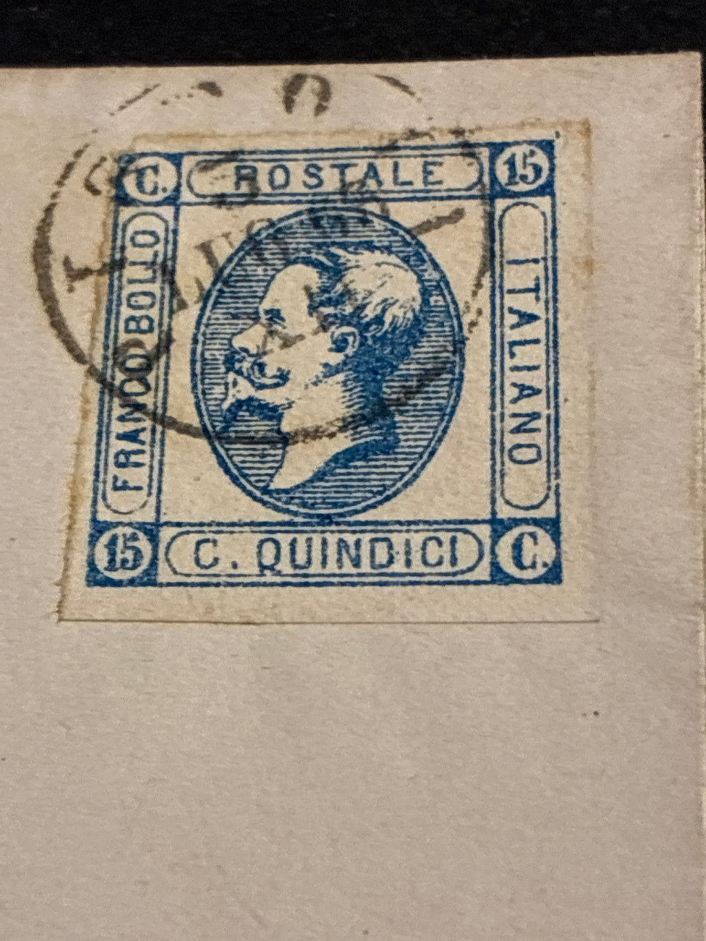 REGNO D'ITALIA 1863 - Lettera da Pistoia per Firenze con 15 Centesimi Litografico II Tipo