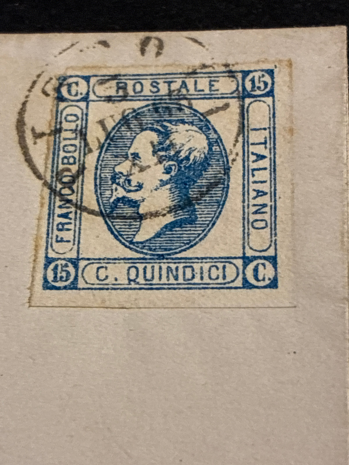 REGNO D'ITALIA 1863 - Lettera da Pistoia per Firenze con 15 Centesimi Litografico II Tipo