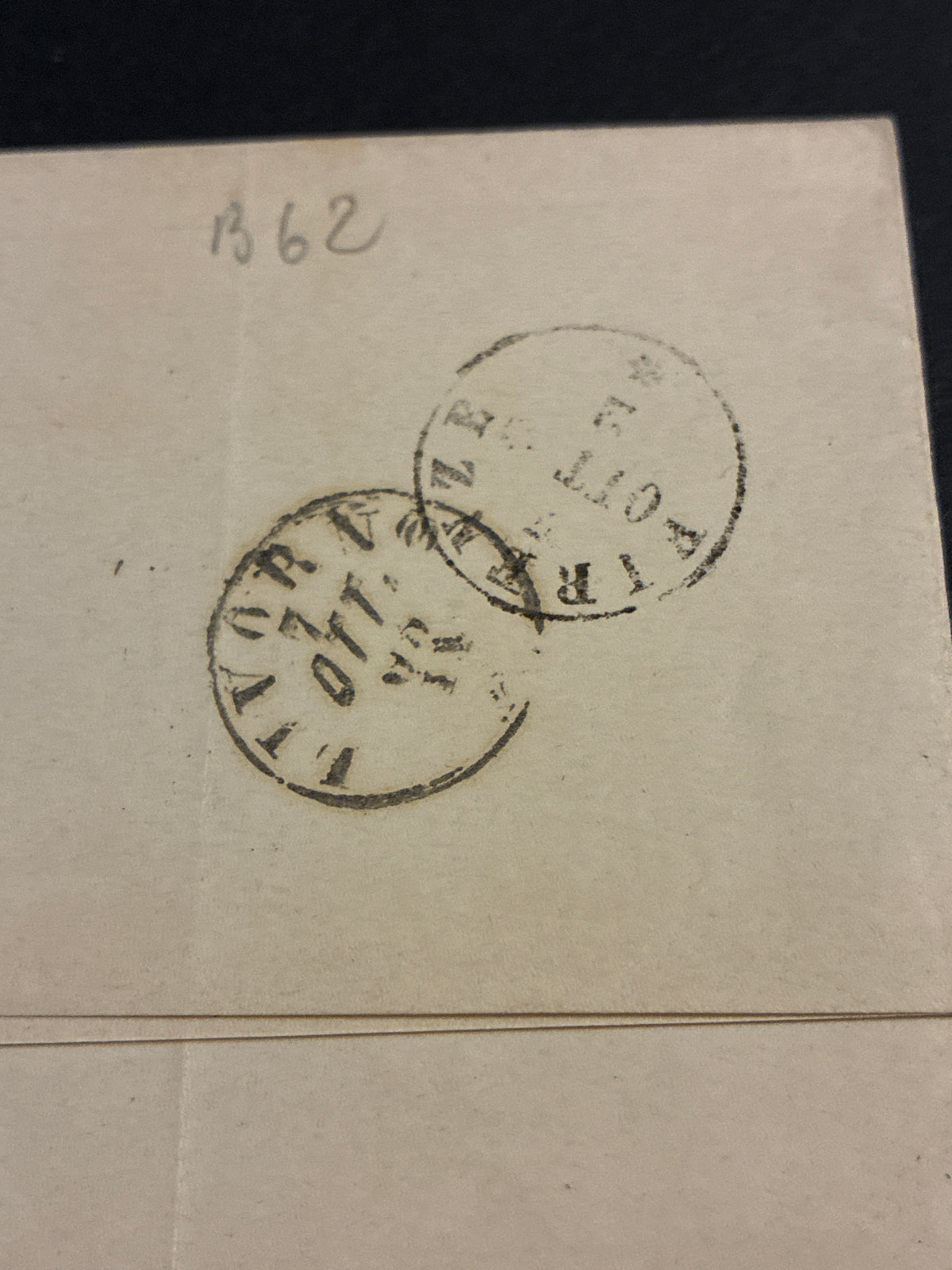 Busta 06/10/1863 Regno d'Italia 15 C. Litografico II Tipo Matraire da Pino a Firenze con Lineare Batini