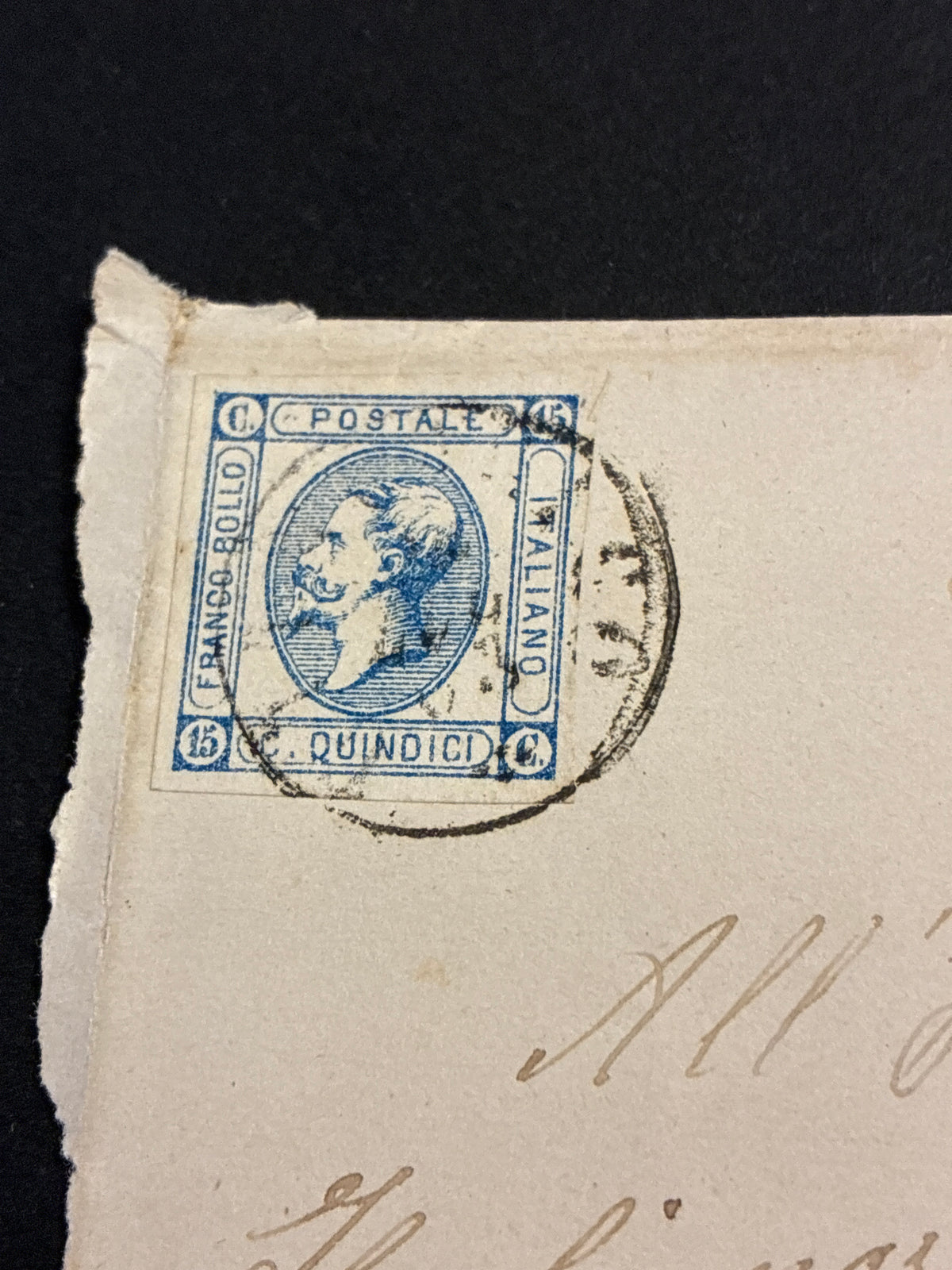 Lettera Storica 1863 da Giuncarico a Firenze Francobollo 15c II Tipo e Transito Livorno