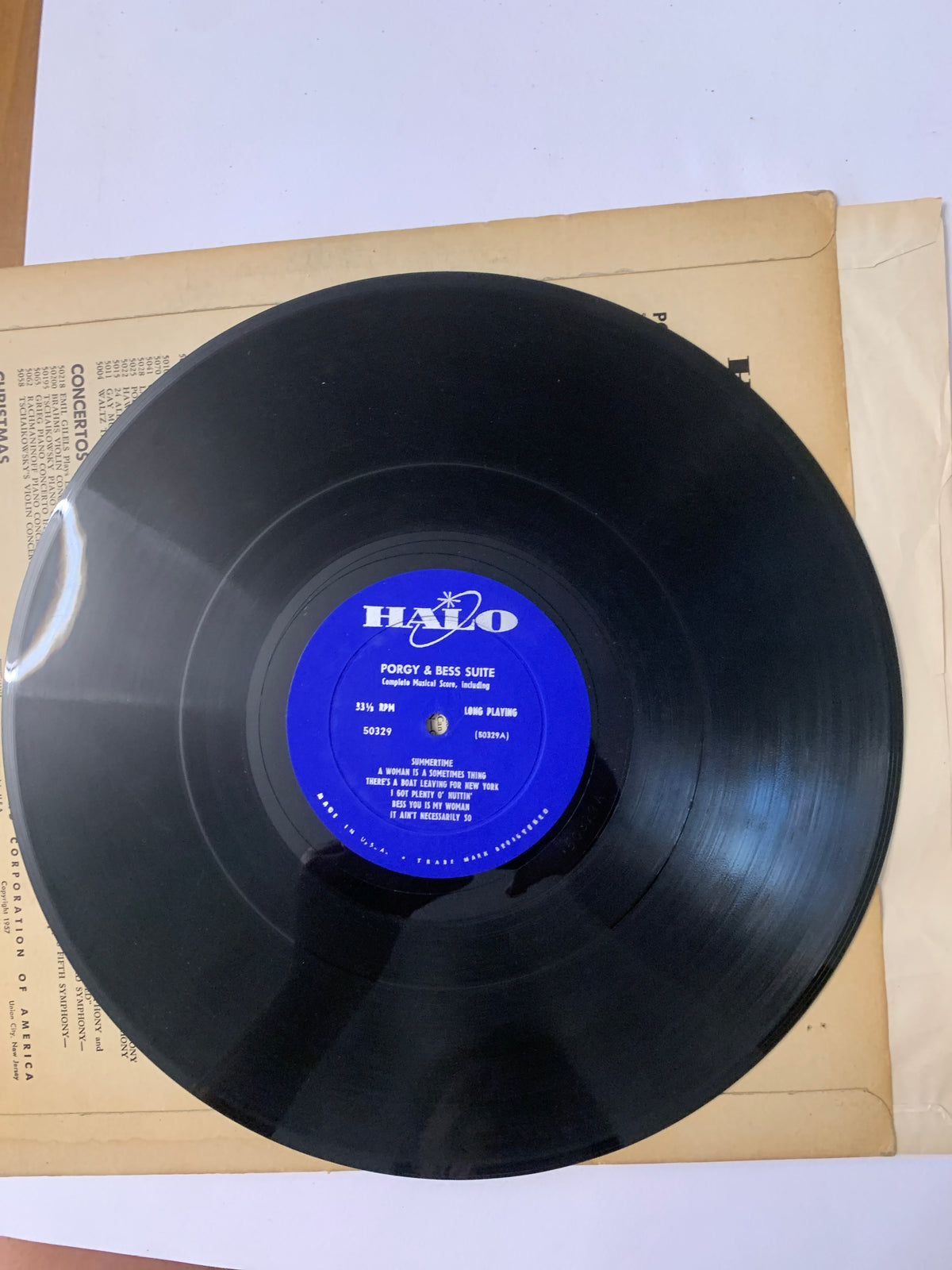 Vinile LP 12" Porgy And Bess Suite - Todd Duncan (HALO High Fidelity 50329, 1957)