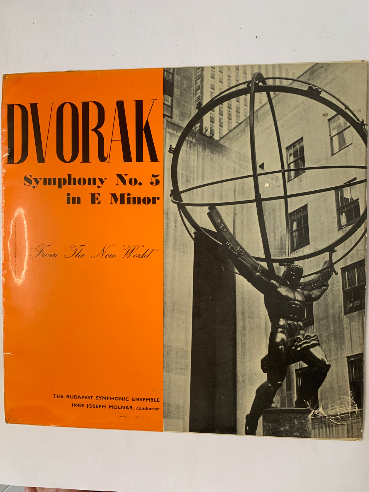 Dvořák: Symphony No. 5 in E Minor "From The New World", Op. 95 – The Budapest Symphonic Ensemble, Imre Joseph Molnar (LP, UK, 1963)