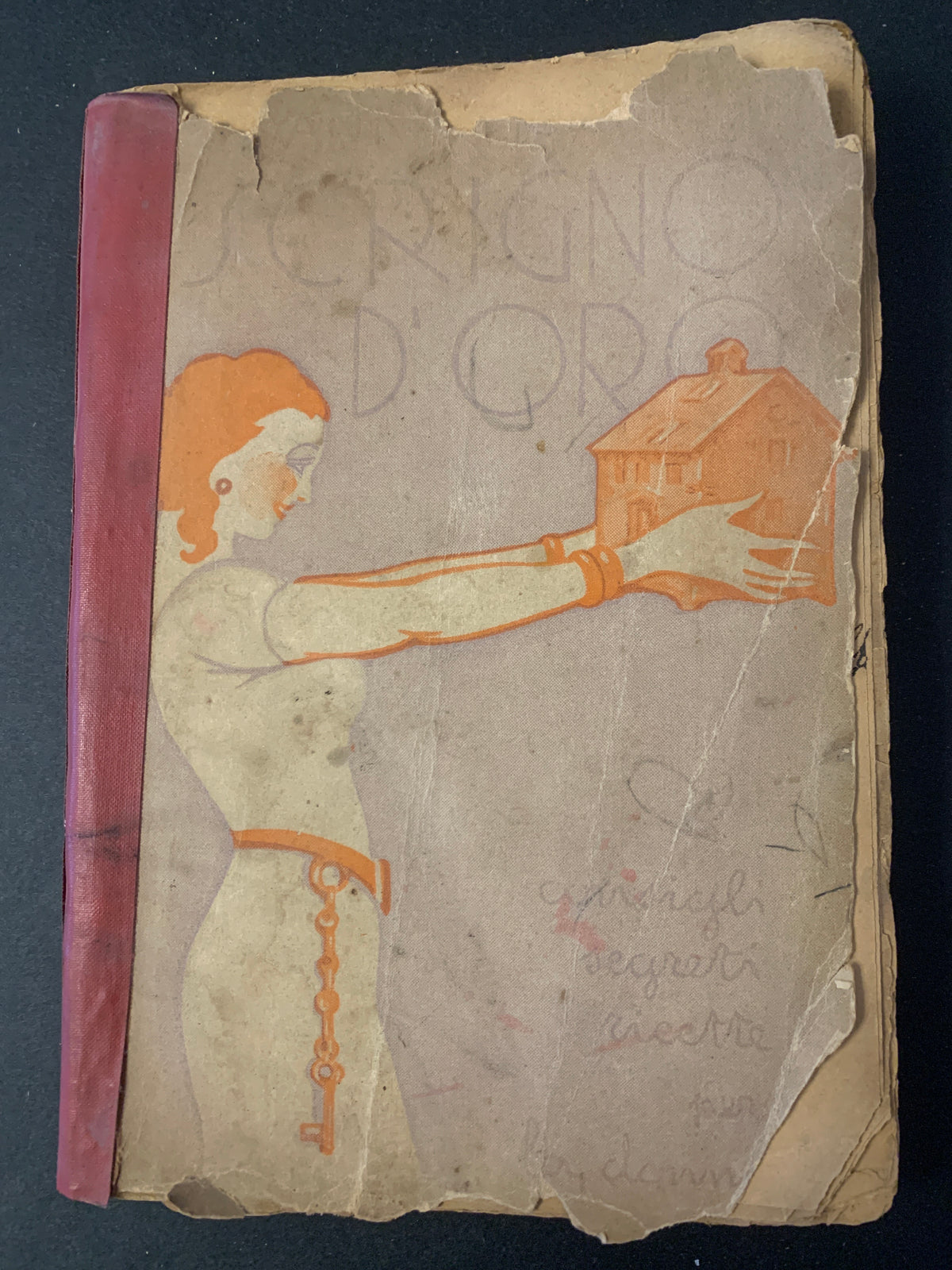 Libro Vintage Lo Scrigno d'Oro - Consigli e Ricette per la Donna (1936)