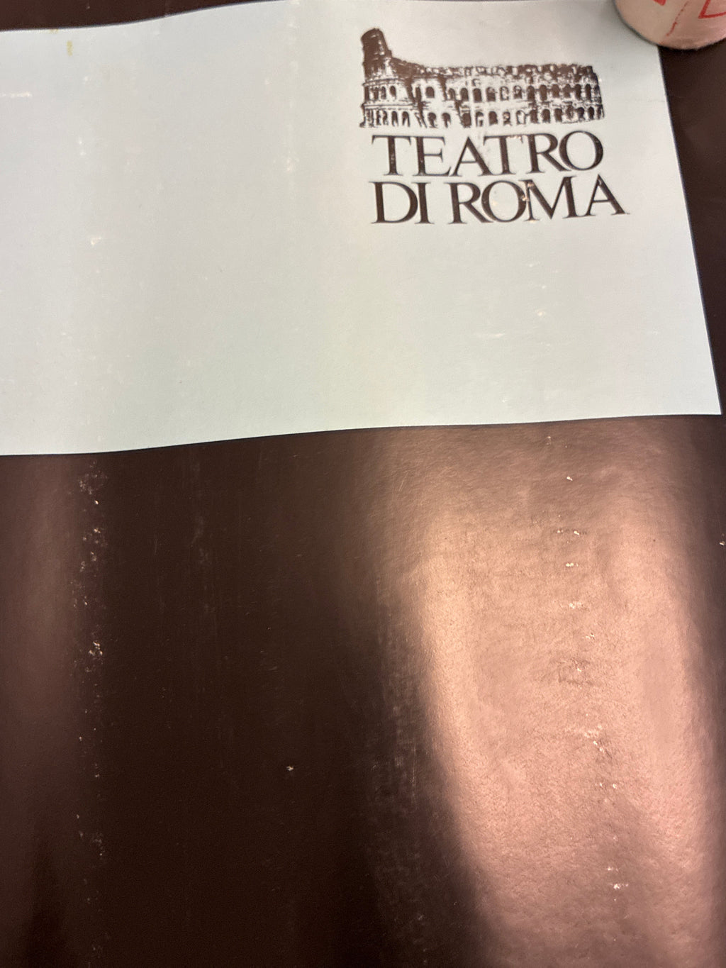 Manifesto teatrale originale "La ballata di Pulcinella capitano del popolo" - Teatro Argentina (1985)