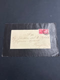 Regno - Lettera di lutto con francobollo commemorativo del 1937