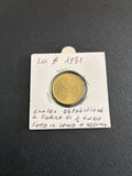 Moneta 20 Lire 1981 con errore di conio (1/2 luna sotto il collo) in oblò collezionistico.