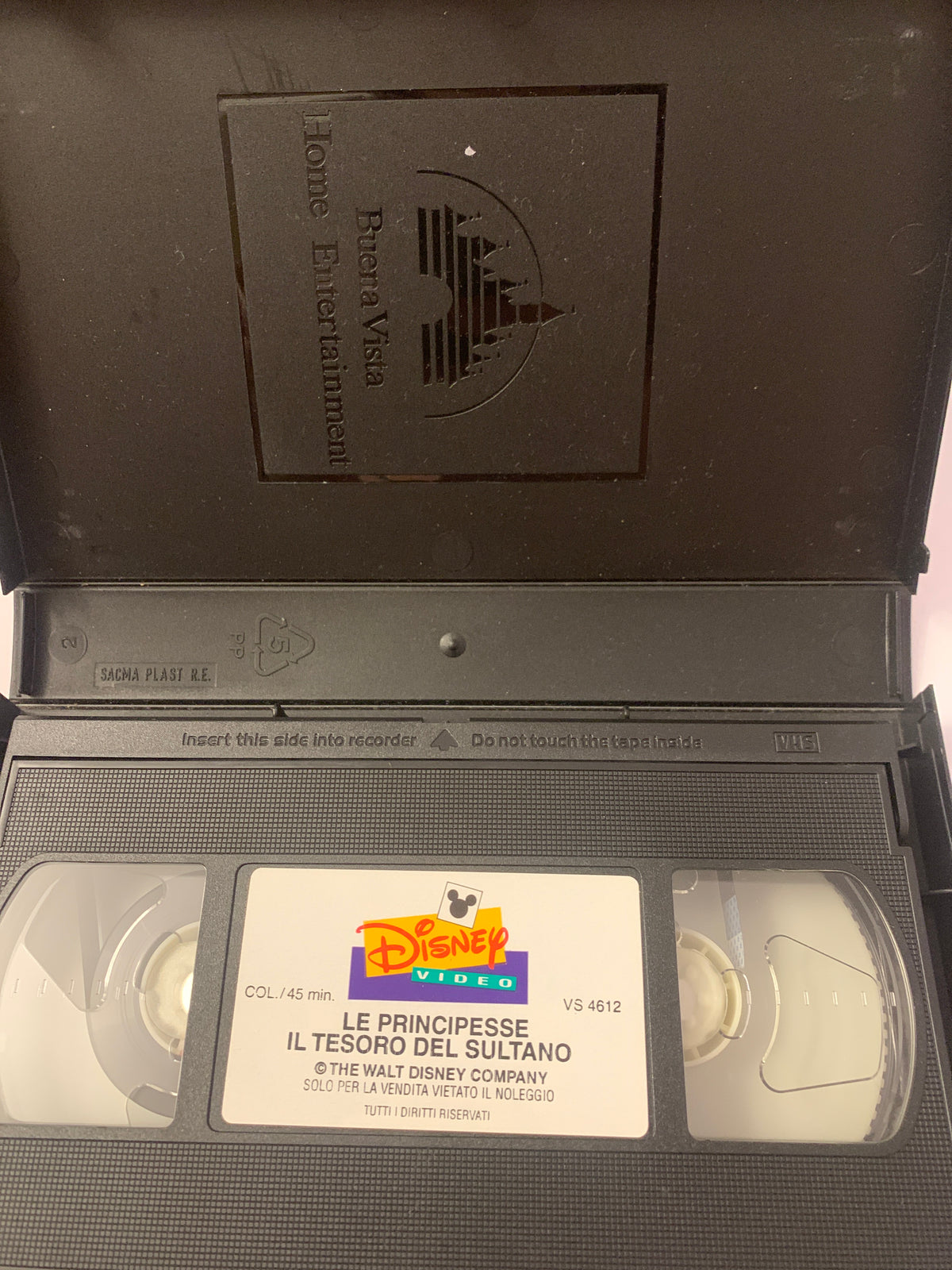 Lotto 2 VHS Disney Le Principesse - Il tesoro del Sultano (Jasmine) e Magia negli abissi (Ariel)
