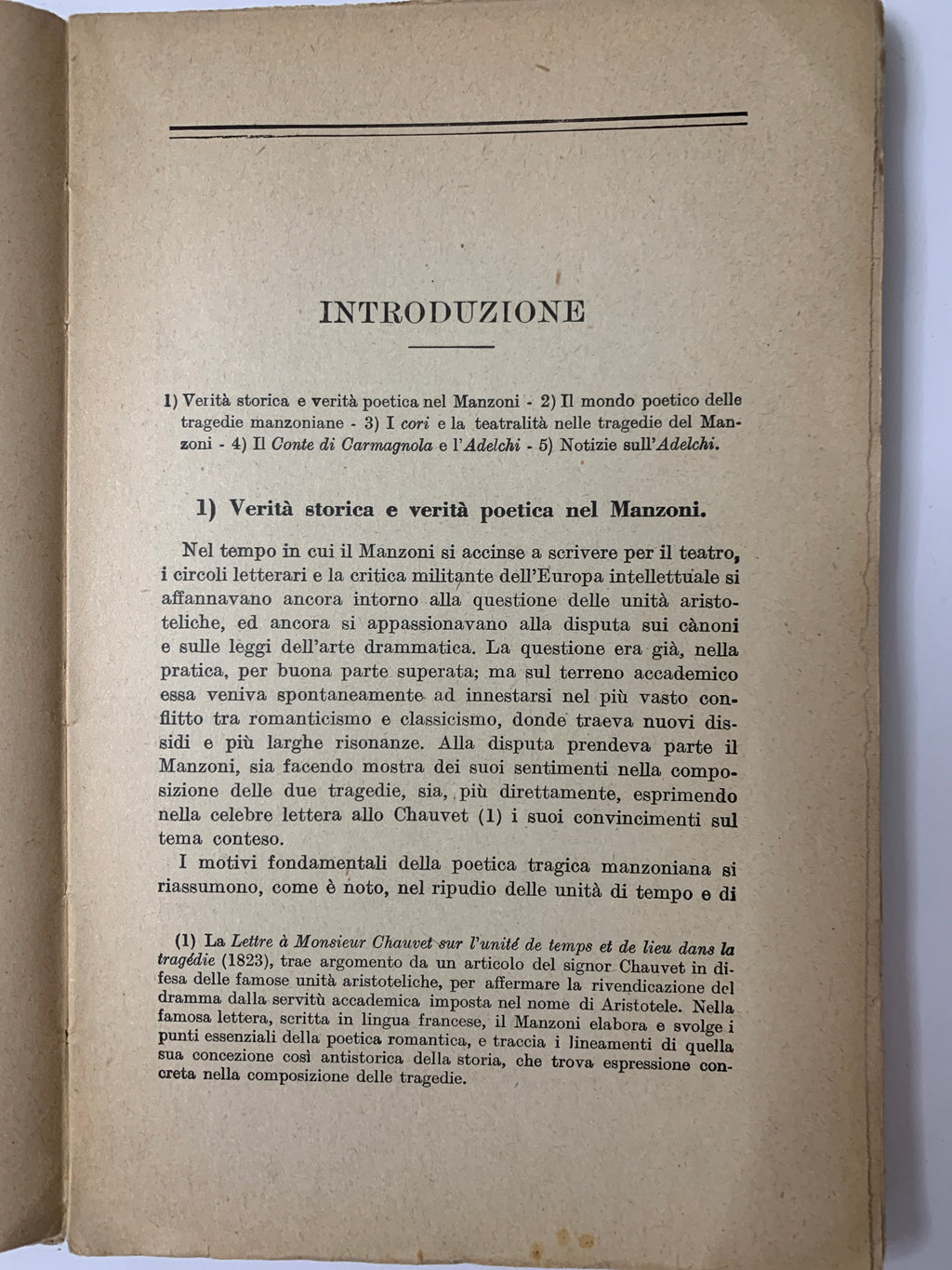 Libro Vintage Alessandro Manzoni - Adelchi (Società Editrice Internazionale - SEI)