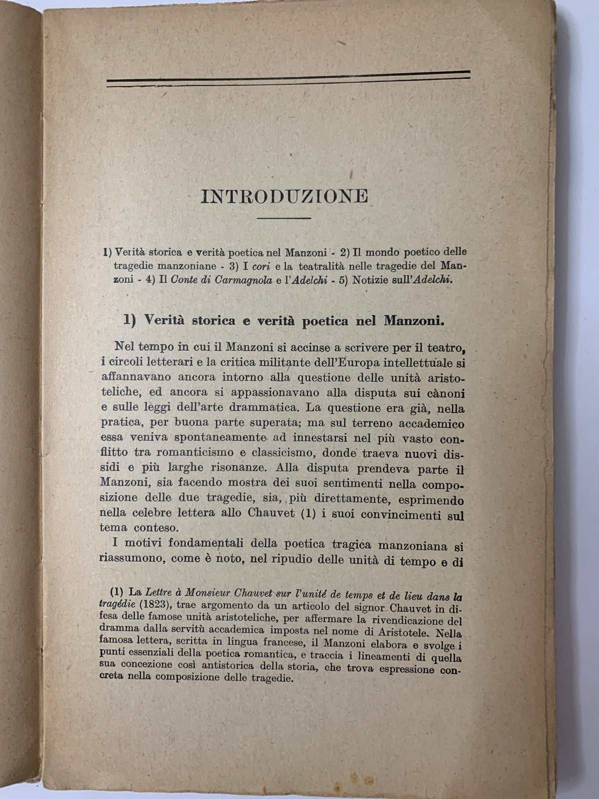 Libro Vintage Alessandro Manzoni - Adelchi (Società Editrice Internazionale - SEI)